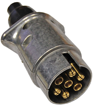 picture of article 7-pin connector, metal for trailer