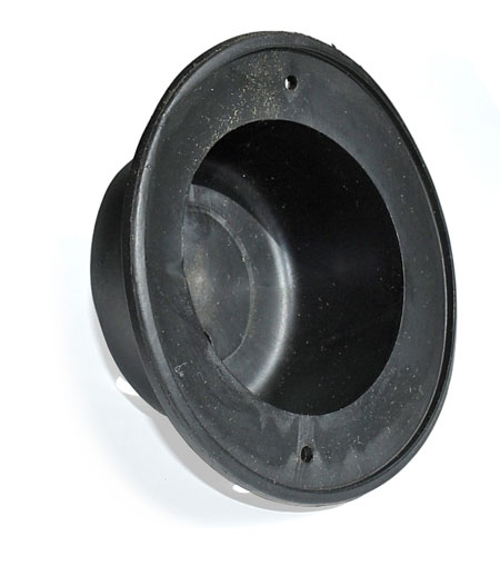 Picture: rear view of Rubber sealing cap for front direction indicator lamp  (P50/P60/B1000/Multicar) 