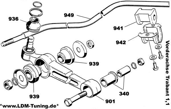 Steering knuckle, left / right hand compete is number 901