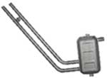picture of article Aftermuffler with  2 pipes