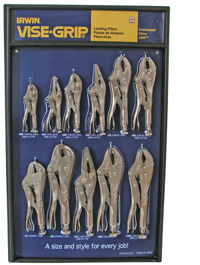 picture of article Set of locking pliers, 11-piece