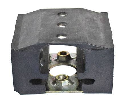 Rear view of the transmission suspension gear box Wartburg 353