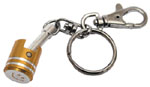 picture of article Key holder with smiley-piston, yellow