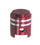 picture of article valve cap, piston, red