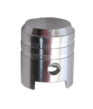 picture of article valve cap, piston, silver