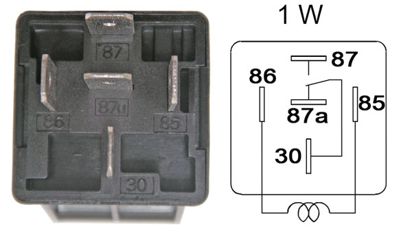 Connection diagramm of relais