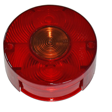 picture of article Glas for three chamber rearlight, round, without number plate light