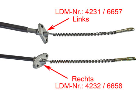 Detail view of the foot plates to display the differences between right and left hand of the brake wire