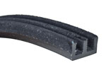 picture of article Rubber-section for window guiding ( double )