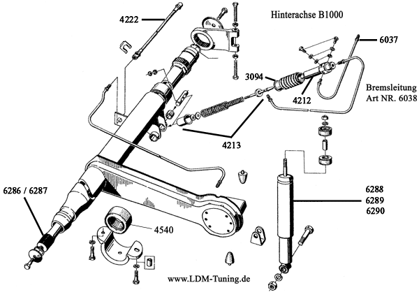 Druckfeder außen für Mechanik  LAD 75 entspricht Teil Nr. 8233