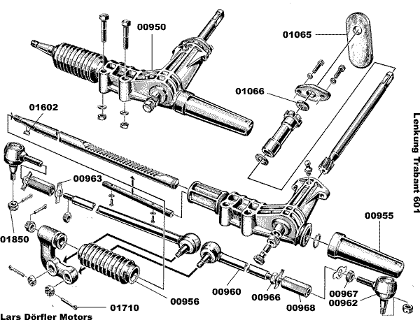 Mutter für Spurstange M14 x 1,5, Linksgewinde entspricht Teil Nr. 967