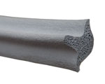 picture of article Rubber-section for inner door sealing, grey  (P50/60)