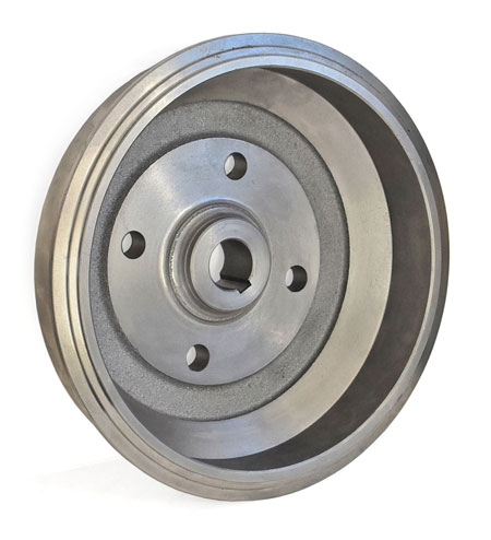 Picture: brake drum Trabant with bolt circle 4x100mm, return view