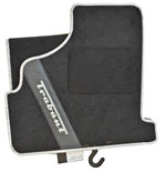 picture of article Carpet set, front and rear carpet with printed trademark * Trabant *, silver