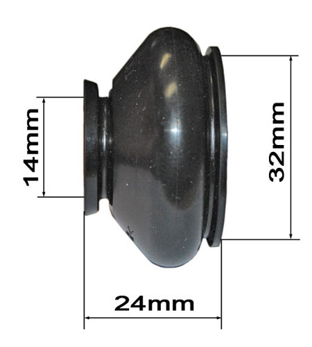 Rubber sealing, side view