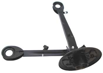 picture of article Rear axle assembly, left hand, with brake plate