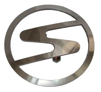 picture of article Trademark * S * for engine bonnet, stainless steel, polished