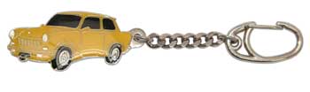 Bild vom Artikel Schlüsselanhänger mit Trabant, Wagenfarbe gelb