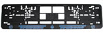 picture of article Number plate holder with printed trademark black/blue