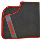 Bild vom Artikel Passform-Fußmattensatz mit Schriftzug * Trabant * für vorn und hinten, rot
