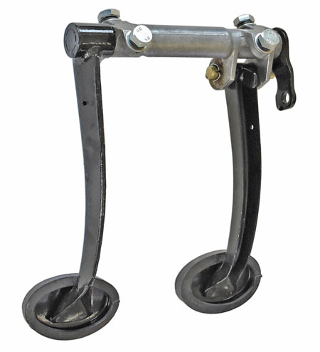 Rear view of the overhauled foot lever unit