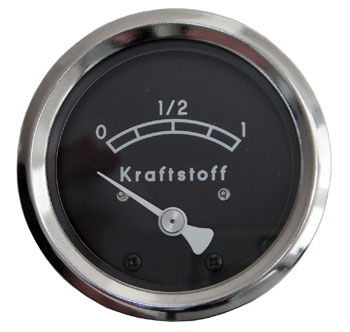 picture of article fuel gauge black/chrome