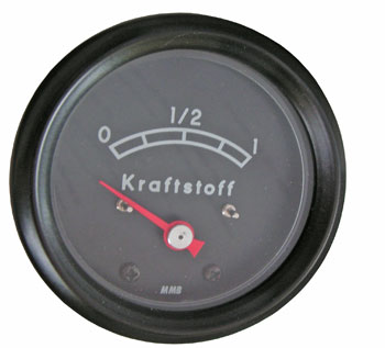 Anzeige für Kraftstoff-Füllstand schwarz/schwarz in Trabant 601