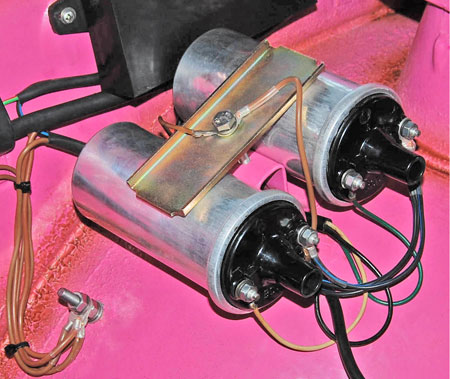 Example mounted 12V coils made by Bosch