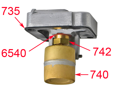 Picture: Mounted float sealing as sample at an carburettor cover type 28 HB..
<br>Other parts on this picture are only for illustration of the mounting place and they are not part of this single item!