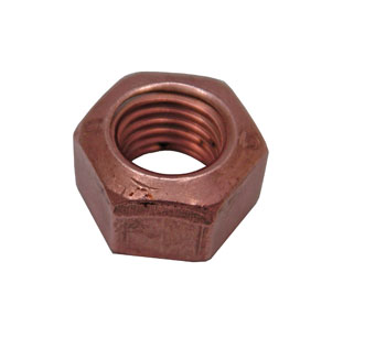 picture of article exhaust nut, copper plated