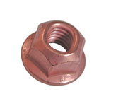 picture of article exhaust nut with collar, copper plated