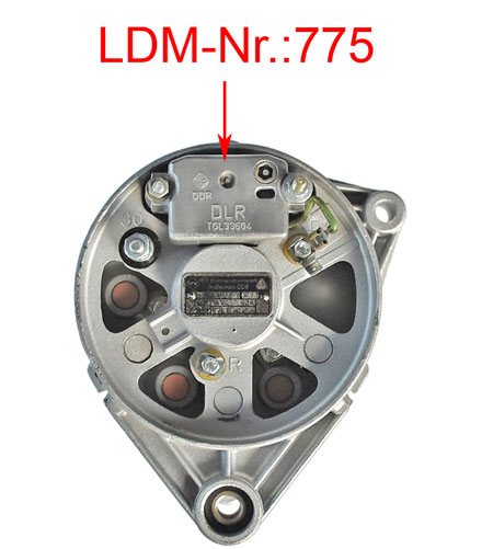 Mounted electronic cut out relais as sample at the Trabant Dynamo.
<br>The dynamo is only for display the mounting position and it is not part of this offer!