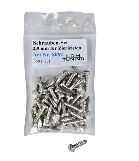 picture of article Screw-Set 2,9mm for cover moulding mudguards and doors