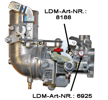 example picture of the carburettor to show the mounting places of the sealing ring.