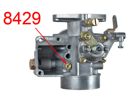 Picture: Mounted air jet with pipe, for example at BVF HB carburettor.<br>The picture only dispaly the mounting position. All other parts except the Air jet with pipe itself are not part of this offer!
