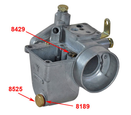 Picture: Mounted air jet with pipe, for example at BVF HB carburettor.<br>The picture only dispaly the mounting position. All other parts except the Air jet with pipe itself are not part of this offer!