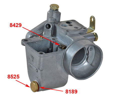 Picture: Mounted Sealing for retainer for main jet, for example at BVF HB carburettor.
<br>The picture only dispaly the mounting position. All other parts except the sealing ring itself are not part of this offer!