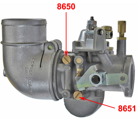 example picture of the carburettor to show the mounting places of the sealing ring.