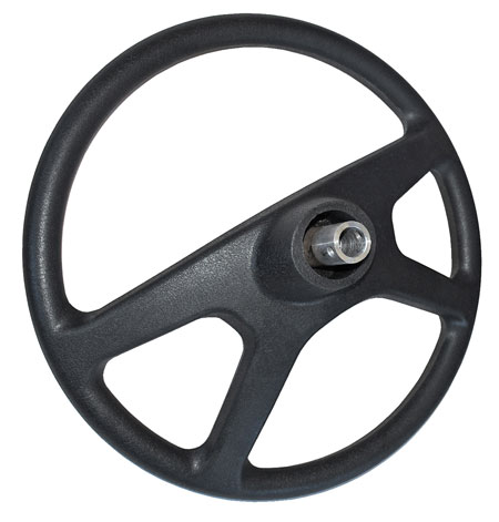 Picture: rear view of PUR-steering wheel