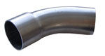 picture of article pipe bend 45° pipe-diameter: 45mm    *stainless steel*