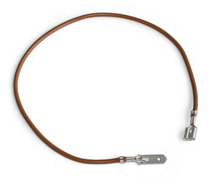 picture of article Wire brown, flat-plug-flat-pin