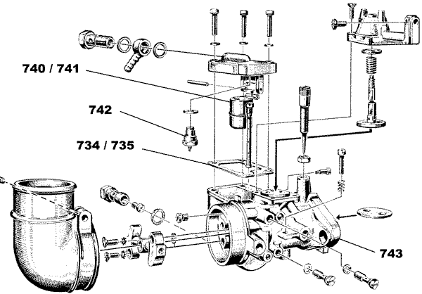 Schwimmernadelventil entspricht Teil Nr. 742