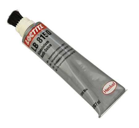 Aluminium Anti-Seize, Loctite LB 8150, Tube mit aufgesetztem Bürstenpinsel