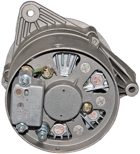 Dynamo rear view inclusive mounted regulator