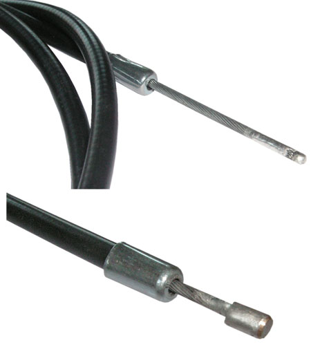 Connection ends of the Wartburg bonnet cable as detail