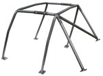 picture of article roll-cage with diagonal strut, steel tube