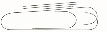 picture of article Brake line set, Wartburg 353 and 312 drum brake, steel