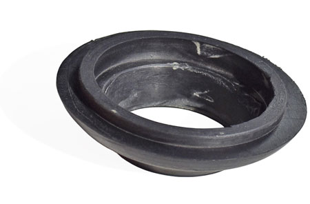 Picture: Detail view of the rear side Rubber seal for for fuel tank tube (uppe side) Wartburg.