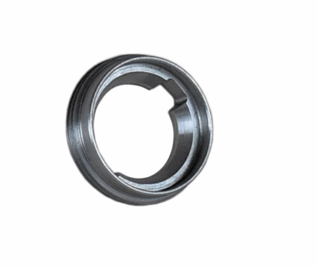 Rear view of the ball bearing nut for track rod