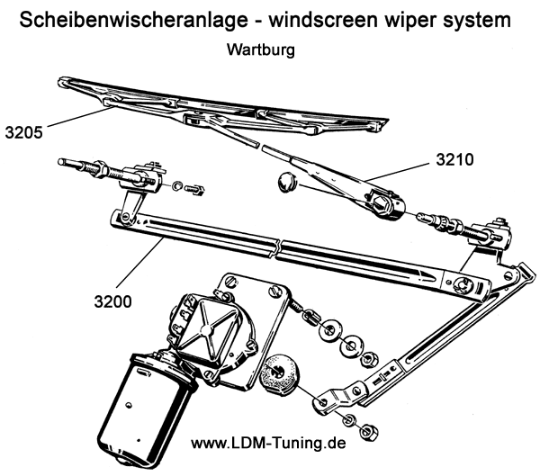 Wischerarm entspricht Teil Nr. 7496